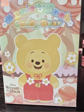 Top toy  Disney Winnie the Pooh Candy Bear plush blind box- Yellow & Red